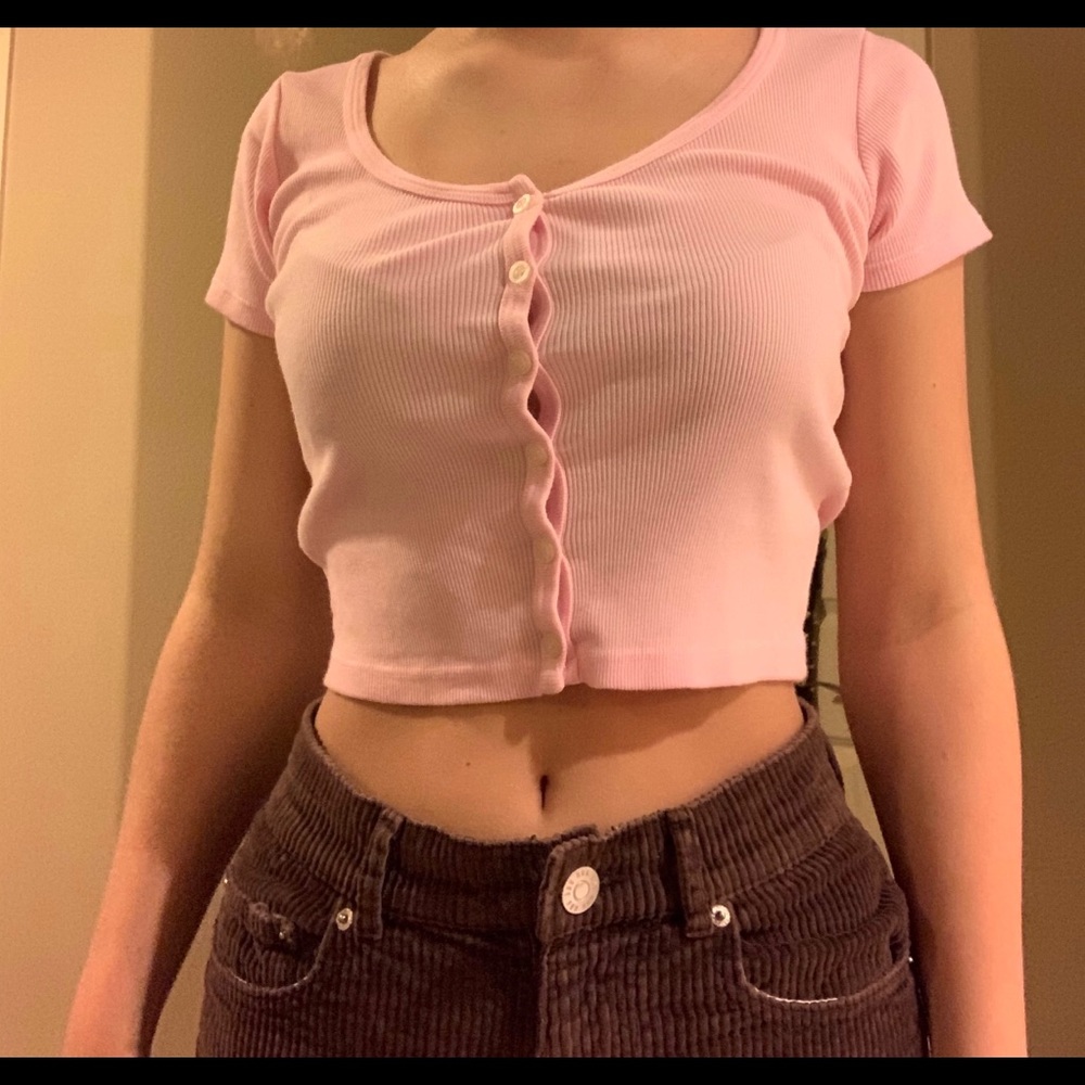 COPY - Light pink Brandy Melville crop top